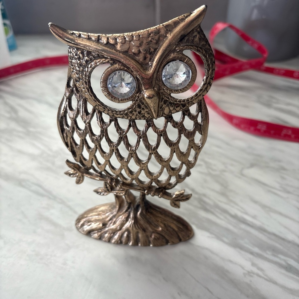 Fossil Owl, Gold and Brown a Decorative Piece🦉
